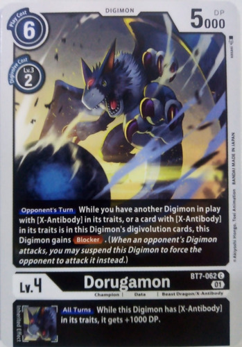 Digimon Tcg Dorugamon Bt7-062 C