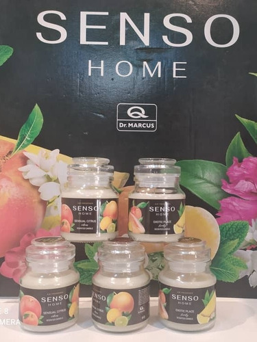Velas Aromatizantes Senso Home Aromas Cítricos Sensuales