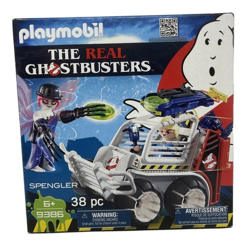 Playmobil Spengler Y Auto Con Jaula Ghostbusters
