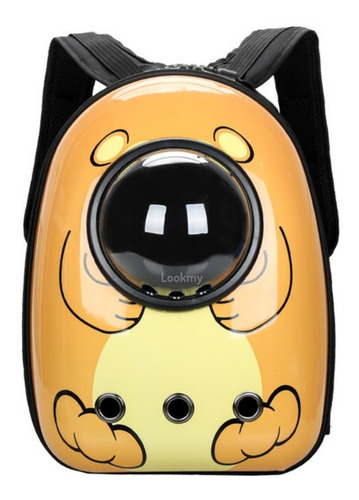 Imagen 2 de 10 de Mochila Bolso Transportadora Perros Gatos Burbuja Rígida