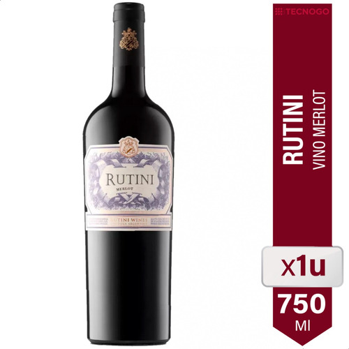 Vino Rutini Wines Merlot Tinto Mendoza - 01bebidas