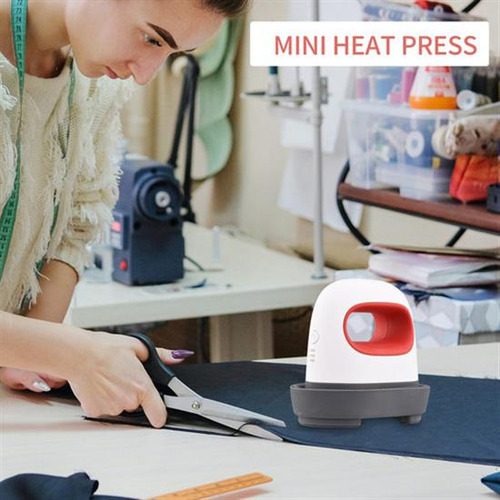 Mini Prensa De Estampación Portátil Bivolt Impresión Roja