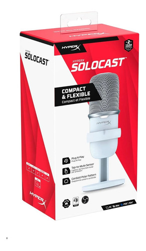 Micrófono Hyperx Solocast Streaming For Pc Mac Ps4 Ps5 X