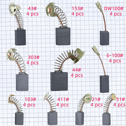 Juego De Cepillos De Carbón Para Motor Eléctrico, Paquete De