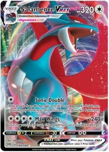 Salamence Vmax - 144/189 - Singles Ultra Rare Sword  Dsqjb