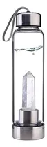 Comprar Termo Botella De Agua Con Cristales De Cuarzo + Estuche Color Crystal Transparente