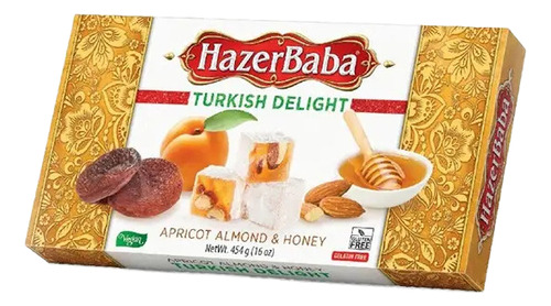 Hazerbaba Delicia Turca Damasco Y Miel 454g Lokum Vegan