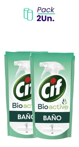 Pack X 2u Limpiador De Baño Bioactive Dp Cif 450ml