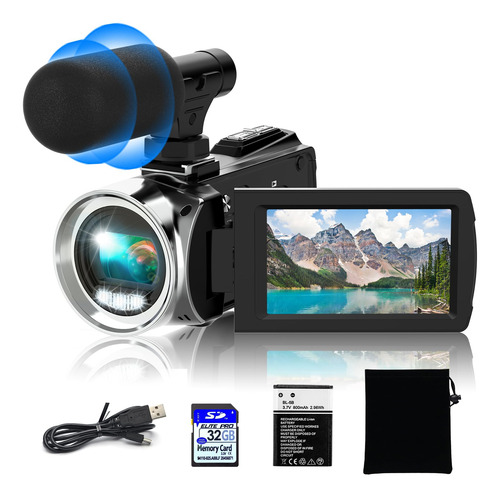 Videocámara Rawiemy Hd 4k 48mp Vlogging Youtube