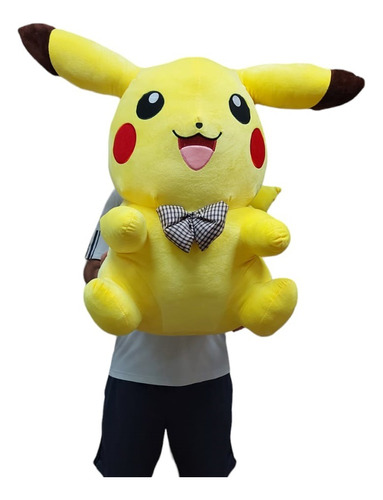 Pikachu Pokemon Pelúcia Grande Gigante 85cm Presente Criança