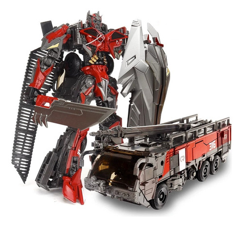 Q Transformers Sentinel Prime Camión Bomberos Deformable #