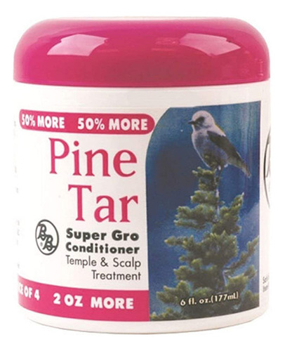 Bronner Brothers Pine Tar Super Gro Acondicionador, 6 Onzas.