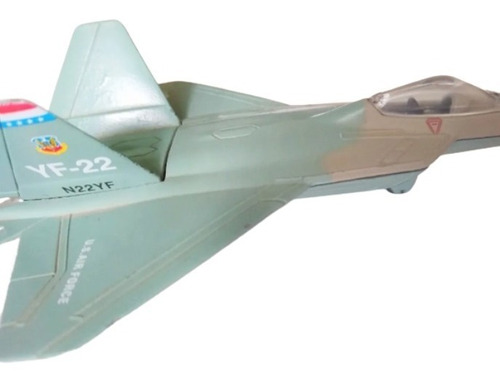 Avión De Combate Yf-22 - A Escala 10x15 Cm - Metal 