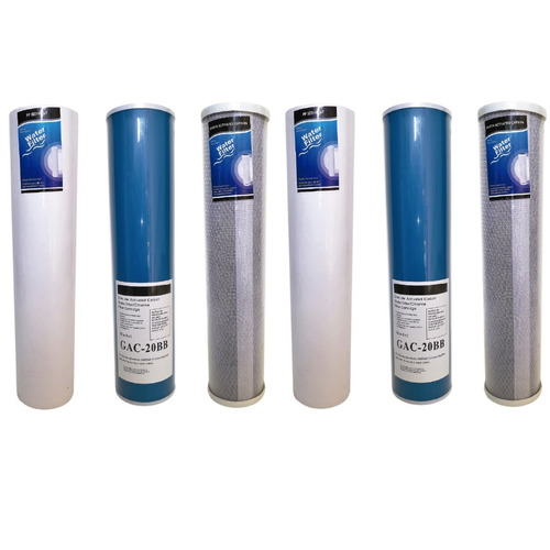 Kit X6 Membranas Cartuchos 20  Big Blue Para Filtro De Agua