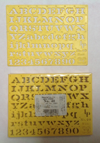 Paq C/25 Gioser Letras Plasticas Abc May Min Roman No40(8mm)