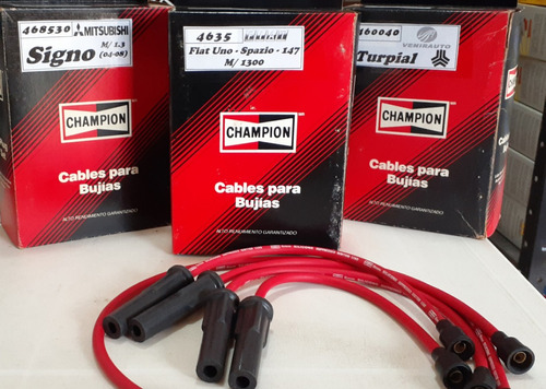 Cables D Bujías Fiat Uno 147 Spazio 1.3 Champion Originales
