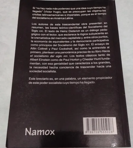 El Socialismo Del Siglo Xxi, Dieterich-einstein-cockshott (Usado)