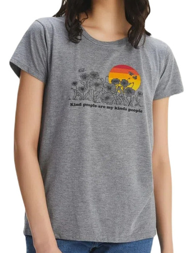 Remera Mujer Levis The Perfect Tee  Sun Flowers 