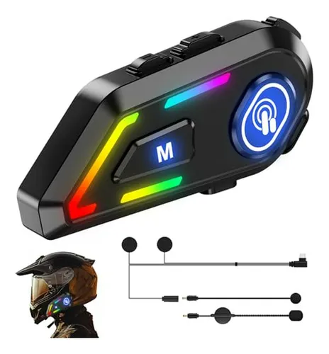 Auriculares Bluetooth Para Casco De Moto, Compatible Con Tod
