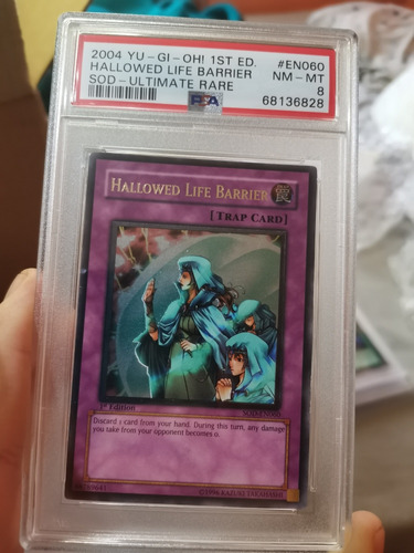 Yugioh Psa Hallowed Life Barrier Sod-en060