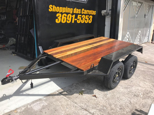 Carreta Plataforma Com 02 Eixos Trucada Cap 1000kg - Paredao