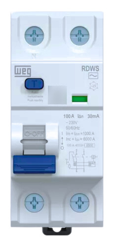 14764166 Interruptor Dr 2p 40a 300ma Weg Rdws-ac-300-40-2