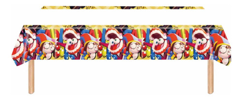 Mantel Cumpleaños Amazing Circus Digital Decoración 108x180
