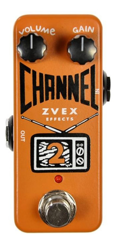 Zvex Channel 2 - Pedal Booster Mini P/guitarra Color Naranja