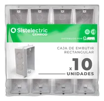 Comprar Caja De Embutir Genrod Rectangular Pvc 10x5 Pack X10