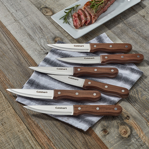 Set 6 Cuchillos De Madera Cuisinart C55w-s6stkesmarrón Claro Marrón Claro
