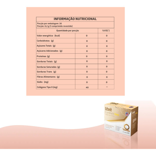 Condrelit Uno Colágeno Tipo 2 30 Comp (kit 2 Uni) - Liteé