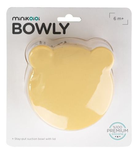 Minikoioi Bowly Mellow Yellow Bowl Con Tapa Silicona Premium