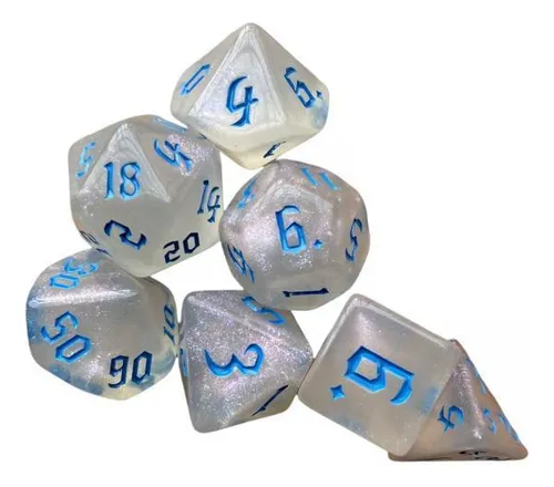comprar 5 Juego De Dados Poliédricos De 7 Uds., Azul Azul2 Azul