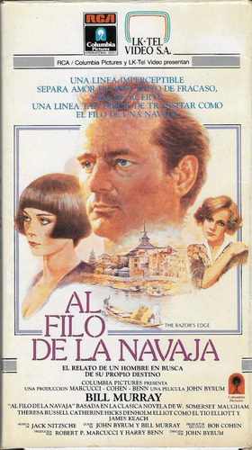 Al Filo De La Navaja Vhs Bill Murray Theresa Russell