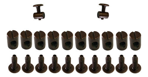 Tornillo Conector Con Tuerca Barril 1/4 X 30mm (10 Jgos)