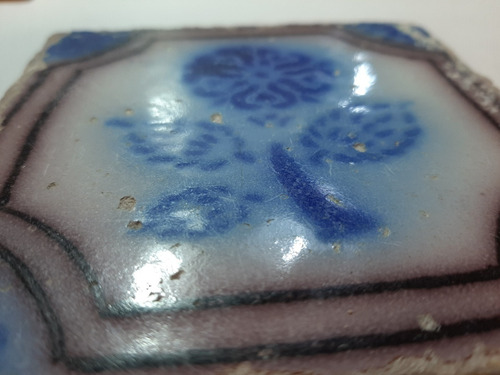 Imagen 3 de 8 de Antiguo Azulejo Pas De Calais N°82 7650