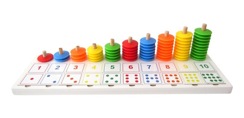 Ábaco De Anillos Matemáticos De Colores-juguete Didáctico
