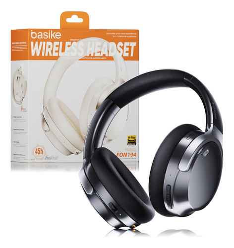 Headset Bluetooth Basike Com Anc E Som De Alta Fidelidade