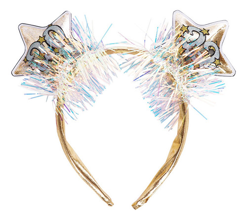 Diadema Con Forma De Estrella, Con Purpurina, Para Fiestas D