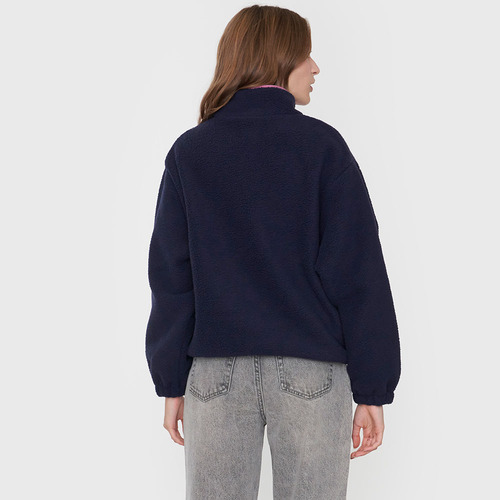 Polerón Mujer Polar Color Block Navy Corona