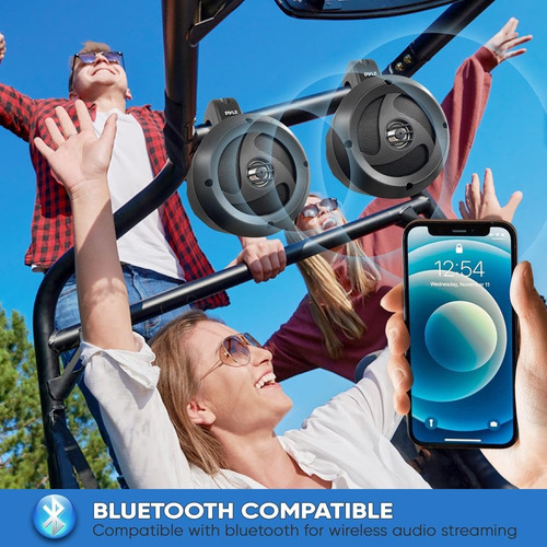 Altavoces Pyle Plutv40bta Bluetooth A Prueba De Agua 2 Vías