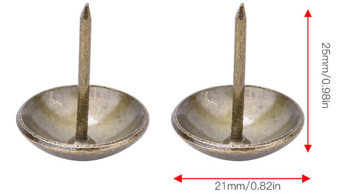 Clavos Para Tapicería, 50 Unidades, Engrosados, Con Tachuela