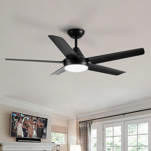 48 In Ceiling Fan With Three Speed, 3 Colors Lights, Remote 