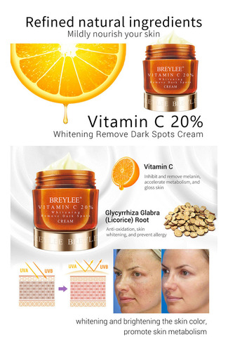 - Crema Hidratante Facial Blanqueadora Tensor Vc 0.2 40