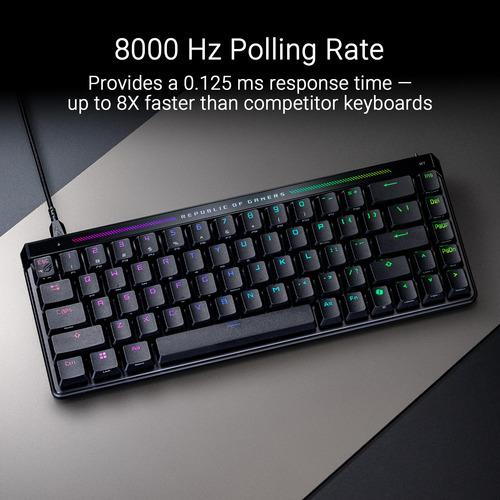 Teclado Para Juegos Asus Rog Falchion Ace Hfx 65% Con Interr