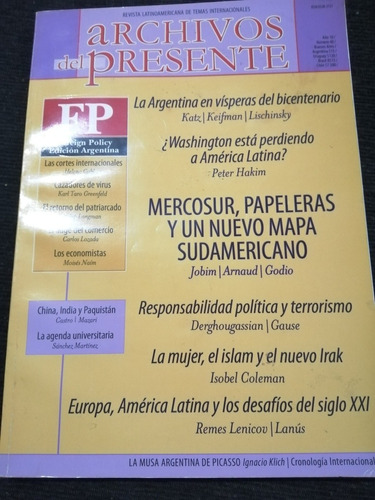 Revista Latinoamericana. Archivos Del Presente, Año 10