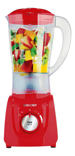 Liquidificador Mallory Fast Mix 1.5l 2 Velocidades 520w Cor Vermelho 220v