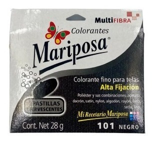 3 Piezas Colorante Mariposa Multifibra Negro 101