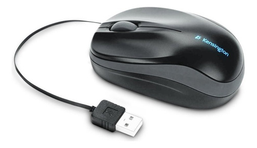 Mouse Retractil Usb Kensington Pro Fit Mobile Color Negro