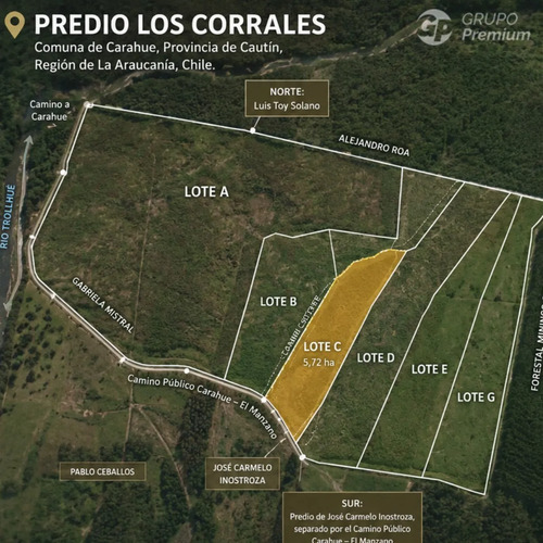 En Venta En Carahue 57000m2